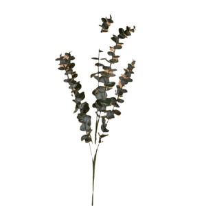Bouquet d'eucalyptus artificiel Ruyin 10-30cm Vert foncé Blanc Décorations de mariage - Product Image 5