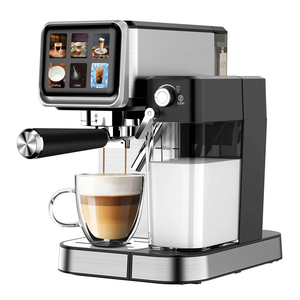 Color Touch Screen Latte Espresso Cappuccino <strong>Coffee</strong> <strong>Maker</strong> with Automatic Milk Frothing System, <strong>Single</strong> Double <strong>Serve</strong> Filter Basket - Product Image 1