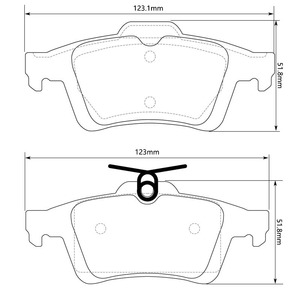 GDB1469 Plaquettes <span class=keywords><strong>de</strong></span> <span class=keywords><strong>frein</strong></span> pour CITROEN C5 pour FORD FOCUS pour JAGUAR XJ MAZDA <span class=keywords><strong>3</strong></span> pour NISSAN PRIMERA OPEL VECTRA pour RENAULT <span class=keywords><strong>LAGUNA</strong></span> SAAB - Product Image 5