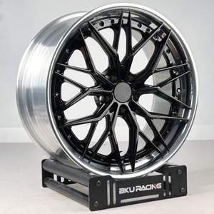 Ruedas Bku de 2 piezas forjadas para <span class=keywords><strong>Porsche</strong></span> <span class=keywords><strong>911</strong></span> 997 991 992 GT3 RS <span class=keywords><strong>GTS</strong></span> 18 19 20 21 pulgadas llantas Center Lock Racing aleación 5x130 ruedas - Product Image 5