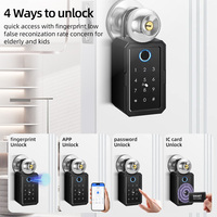 Ttlock Tuya boîtes de rangement de clés intelligentes Code d'empreinte digitale boîte de verrouillage entrée coffre-fort boîte à clés boîte de verrouillage pour maison appartement