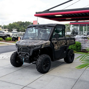 เราขายรถอเนกประสงค์ Black Cabin UTV รุ่นที่ดีที่สุด เกียร์อัตโนมัติ ขับเคลื่อน 4 ล้อ สำหรับขับขี่ออฟโรด เครื่องยนต์เบนซิน 4 จังหวะ 650 ซีซี เหมาะสำหรับการเดินทางบนเส้นทางลูกรัง - Product Image 1
