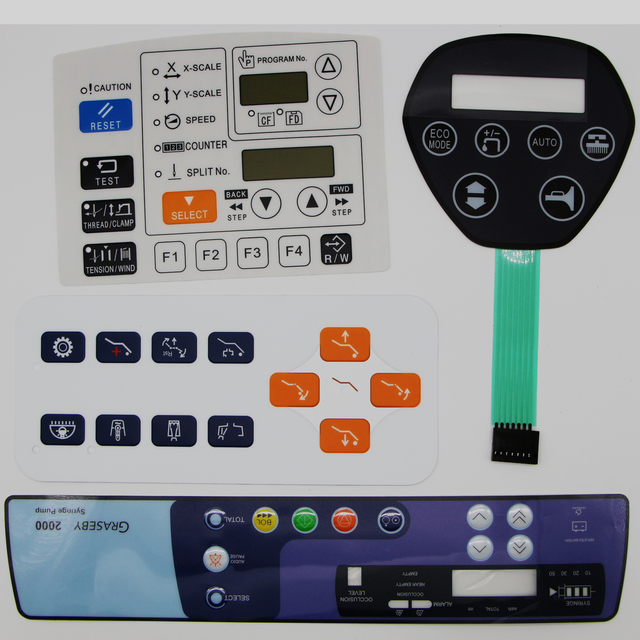 Customized OEM ISO9001 Certified Chuangerli Brand Model MK-01 Membrane Switch Bottom Side Silkscreen PET Control Graphic Keypad