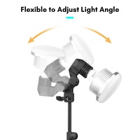 Nouveauté Photographie de table 85W Ampoule à intensité variable 3200K-5500K E27 Kit d'éclairage LED à douille avec support de bureau