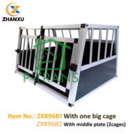 Cages de voiture en aluminium pour chien