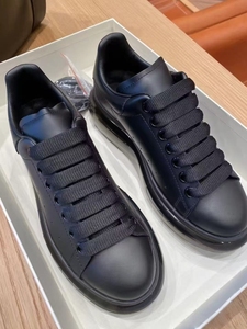 Chaussures de marche noires minimalistes et élégantes, chaussures pour hommes de marque de haute qualité et luxueuses, en cuir véritable à semelle épaisse - Product Image 5