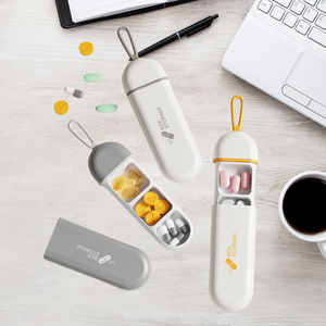 Wholesale New Portable <b>Plastic</b> Medicine Box ABS Storage <b>Pocket</b> for Travel 3 Compartment Pill - Product Image 5