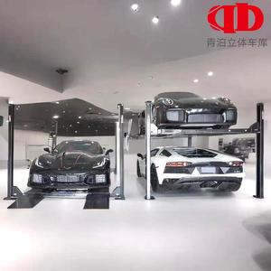 Pont élévateur hydraulique 4 poteaux 2-3T à double vérin pour stationnement, équipement de <span class=keywords><strong>garage</strong></span> en acier certifié CE, vente directe usine, élévateur vertical pour voitures - Product Image 1