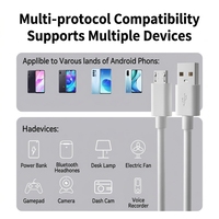 Câble Micro USB à charge rapide 2A avec logo personnalisé en PVC TPE, longueur 1m, compatible voiture, pour téléphones mobiles Android, conducteur en cuivre pur