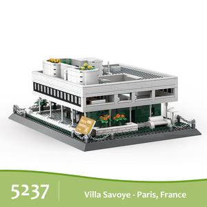 Serie de construcción 5237 Villa Savoye Sence MOC Block Set Niños Educativo Ensamblar Building Block Colección de plástico Juego de Juguetes - Product Image 6