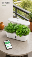 Équipement hydroponique LED contrôlé par l'application Tuya, jardinière hydroponique d'intérieur, mini jardin intelligent hydroponique