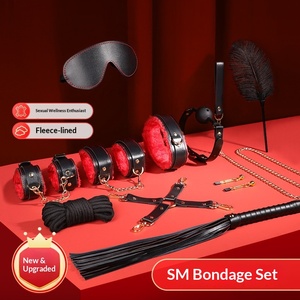 Princess SM Upgrade 10-delige waterdichte set met beugels, handboeien, blinddoek & zweep seksspeeltjes - Product Image 2
