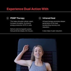 Tappetino Terapeutico Riscaldante con Ioni Negativi 100*50cm / 190*80cm con Cristalli di Ametista e Tormalina per il Benessere e lo Yoga per Alleviare la Fatica - Product Image 5