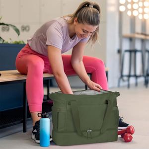 Personal Item Travel <b>Bag</b> with Shoes Compartment <b>Overnight</b> Travel Duffel <b>Bag</b> with Toiletry <b>Bag</b> - Product Image 2