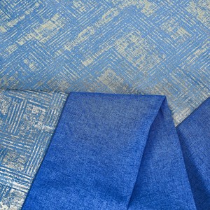 Hotel Bed <b>Runner</b> with Decorative Pillows Polyester <b>Washable</b> Printed Blue Patchwork Style Bedding Set Custom Logo - Product Image 3