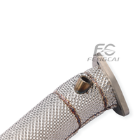 Collecteur d'échappement avant isolé en acier inoxydable SS304 pour Audi A4 A5 Q5 2.0T B9 2020-2024 – Réduit la pression d'air en retour