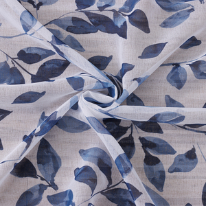 Vente <span class=keywords><strong>en</strong></span> gros Rideaux et cantonnières <span class=keywords><strong>en</strong></span> papier transparent à motifs de feuilles d'<span class=keywords><strong>organza</strong></span> imprimés numériquement pour la maison, le salon et les fenêtres - Product Image 4