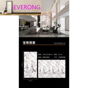 Piastrella in Porcellana Lucida Grande Formato 3200x1600mmx12mm con Effetto Marmo per Esterni, Sala <span class=keywords><strong>da</strong></span> Pranzo, Soggiorno, <span class=keywords><strong>Giardino</strong></span>, Corridoio e Applicazioni su Piani di Lavoro - Product Image 5