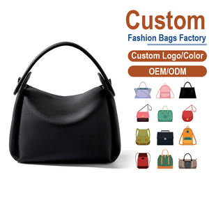 Bolsos de Cuero Genuino de Lujo de Diseñador – Bolso Hobo Negro con Forma de Luna Creciente para Mujer, Bolso de Hombro con Asa Superior y Correa para el Hombro - Product Image 1