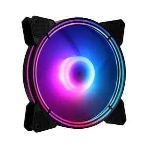 SAMA Three Halo Light Effect Cooling Fan 140mm LED Fan Cooling Colorful Rgb Fan