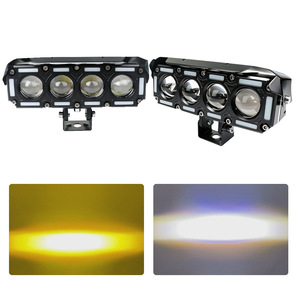 4 Eye Led Spotlight 12-60V Waterproof Off Road Motorcycle <b>Lighting</b> With Fan For Electric Vehicle - Product Image 5