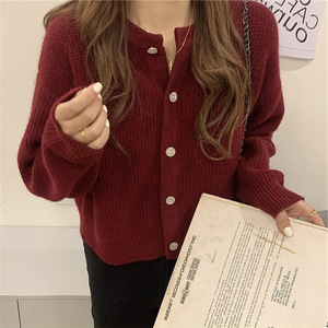 Cardigan in maglia glutinosa morbida giapponese 2025 da <span class=keywords><strong>donna</strong></span> giacca Casual corta per l'<span class=keywords><strong>autunno</strong></span> <span class=keywords><strong>inverno</strong></span> - Product Image 1