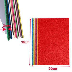 Papier artisanal en mousse EVA pailletée A4, 10 feuilles, couleurs assorties, <span class=keywords><strong>pour</strong></span> projets de bricolage, scrapbooking, cartes cadeaux, artisanat, décoration de fête - Product Image 1