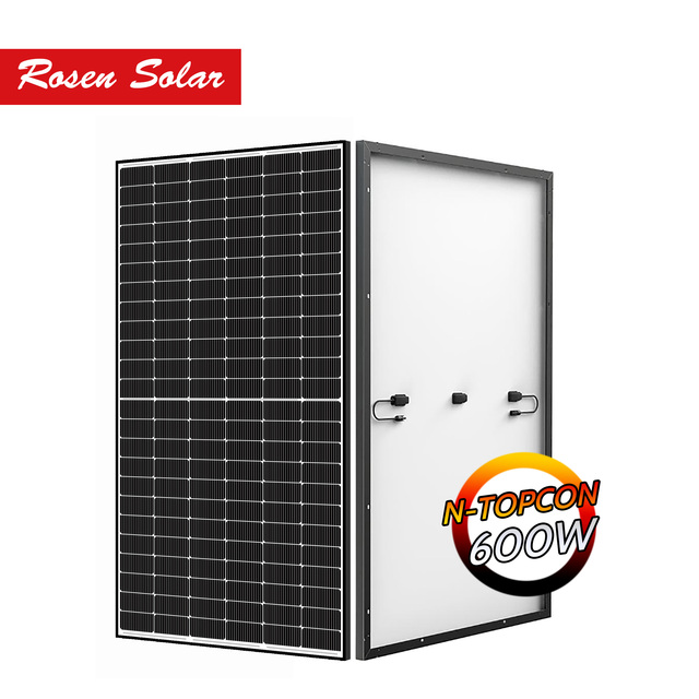 High Quality Solar Panel N Type 600W Solar Panel Topcon Cell Mono Crystalline Solar Panel