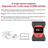 EUCLEIA Tabscan T6 Pro MAX Herramienta de Diagnóstico y Programación de ECU 13 en 1, Compatible con CANFD, DolP, W-ifi, Mapeo Remoto, Rendimiento a Nivel OEM