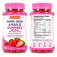 Complément Alimentaire OEM ODM Bonbons Gommeux Cheveux Peau Ongles Biotine Collagène Soutien Immunitaire Éclaircissement de la Peau Marque Privée