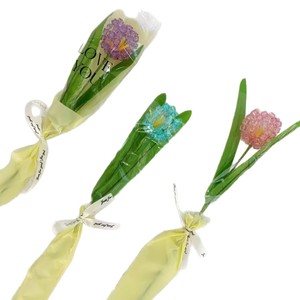 Diy Tulip Bouquet Material Kit Plastic Resin Semi Handmade Craft Supplies For Mother S Day Valentine S Day <b>Teacher</b> S Day <b>Gifts</b> - Product Image 5