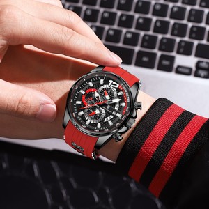 <span class=keywords><strong>Reloj</strong></span> Cronógrafo Poedagar 898 para Hombre, <span class=keywords><strong>Reloj</strong></span> de Cuarzo Deportivo con Correa de Silicona, <span class=keywords><strong>Reloj</strong></span> de Pulsera Luminoso a Prueba de Agua para Hombre - Product Image 5
