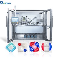 Machine d'emballage automatique haute vitesse Polyva pour petits sachets de lessive, dosettes de lessive en film PVA soluble dans l'eau