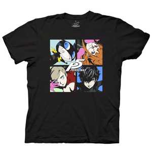 T-shirt in cotone unisex per adulti con licenza ufficiale Persona 5 Character Four Up - Product Image 1