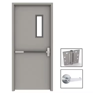 Portes en acier résistantes au feu de supermarché Push Pull 30-180 minutes Surface finie en <span class=keywords><strong>verre</strong></span> coupe-feu Superbe caractéristique de prévention des incendies - Product Image 2