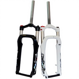 Fourche avant de motoneige 20 pouces, amortisseur ATV, fourche à ressort à huile, alliage aluminium-magnésium, pneu large 4.0, vélo tout-terrain, disque 135MM - Product Image 1