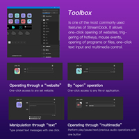 MiraBox N4 Stream Deck al por Mayor - Controlador de Pantalla Táctil de 10 Teclas con HUB USB 3.0 y Software Personalizado