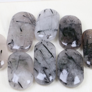 Wholesale <b>Polished</b> Natural Healing Crystal <b>Black</b> Tourmaline Palm Stone for Home Decoration - Product Image 4