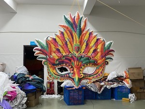 Jenor nhà máy tùy chỉnh Inflatable mặt nạ Inflatable LED bóng cho Masquerade trang trí - Product Image 3