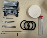 Kit de réparation de tricot à 14 crochets PatchMaker, métier à tisser portable pour débutants, kit de réparation de trous sur chaussettes et vêtements