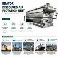 Système de flottation à air dissous multi-étages BRATOR PLC à bulles fines avec réservoir couvert et garantie d'un an pour les usines de papiers et de papier-maché