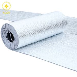 Aluminio XPE Espuma Lámina de doble cara Escudo térmico y frío Aislamiento térmico para techos Paredes Edificios de acero Techado - Product Image 2