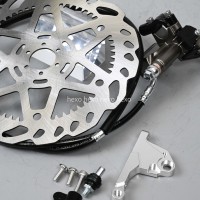 HEXO New Surron LightBee /TALARIA XXX/MX4 UltraBee Braket Kaliper Depan Aluminium Tunggal untuk Upgrade Cakram Rem