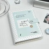 Album de cartes photo Kpop A5, style coréen, classeur en cuir PU, 3 pouces, pour collectionner les photocards
