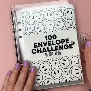 Raccoglitore di Budget per Notebook in contanti personalizzato all'ingrosso 100 buste per risparmiare denaro