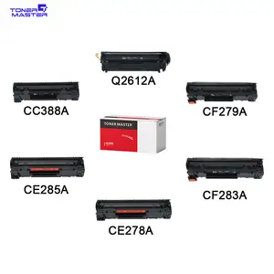 Toner Printer grosir CE285A CF283A CF279A CC388A Q2612A CF217A CF230A W1106A W1500A kartrid Toner kompatibel untuk HP Laser