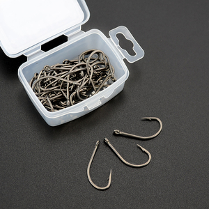 Hameçons de pêche à la carpe <span class=keywords><strong>Hirisi</strong></span> B8017, acier inoxydable à haute teneur en carbone, hameçons à barbe, hameçons à poisson - Product Image 5