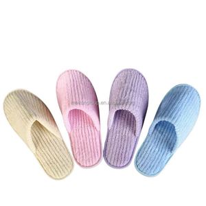 Mairun Original – Chaussons de mariage classiques en velours de coton blanc, brodés sur mesure, jetables, à bout ouvert, doux, pour hôtel, spa et voyage - Product Image 1