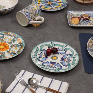 Venta al por mayor Restaurante Cerámica <span class=keywords><strong>Barato</strong></span> Colorido Comer Color Lujo <span class=keywords><strong>Completo</strong></span> Cerámica Platos <span class=keywords><strong>Vajilla</strong></span> <span class=keywords><strong>Juego</strong></span> <span class=keywords><strong>de</strong></span> <span class=keywords><strong>vajilla</strong></span> - Product Image 5