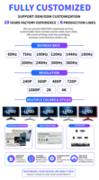 Moniteur de jeu incurvé 23,8 pouces 1080P 120Hz blanc, installation rapide, écran 178 °   Angle de vue large pour PC PS4 Xbox